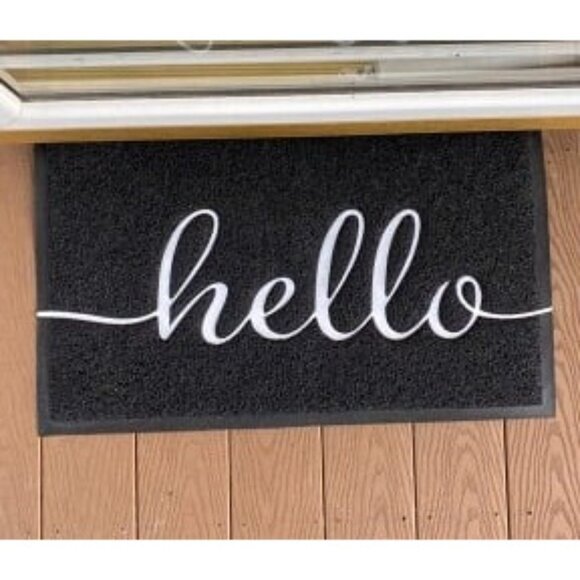 New Door Mat (30"x17.5",Black), Welcome Mat Low Profile Floor Mat - Picture 1 of 2